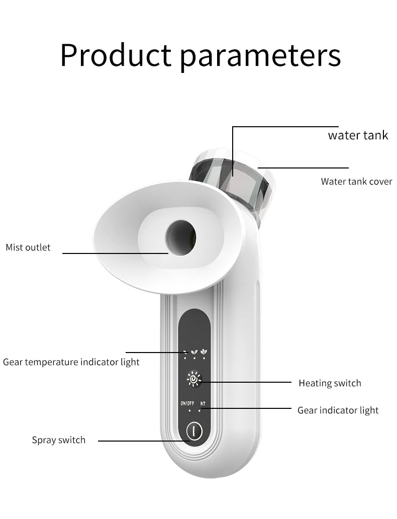 Heated Eye Steam Device – Mini Eye Mister for Dry Eyes & Moisturizing Eye Care