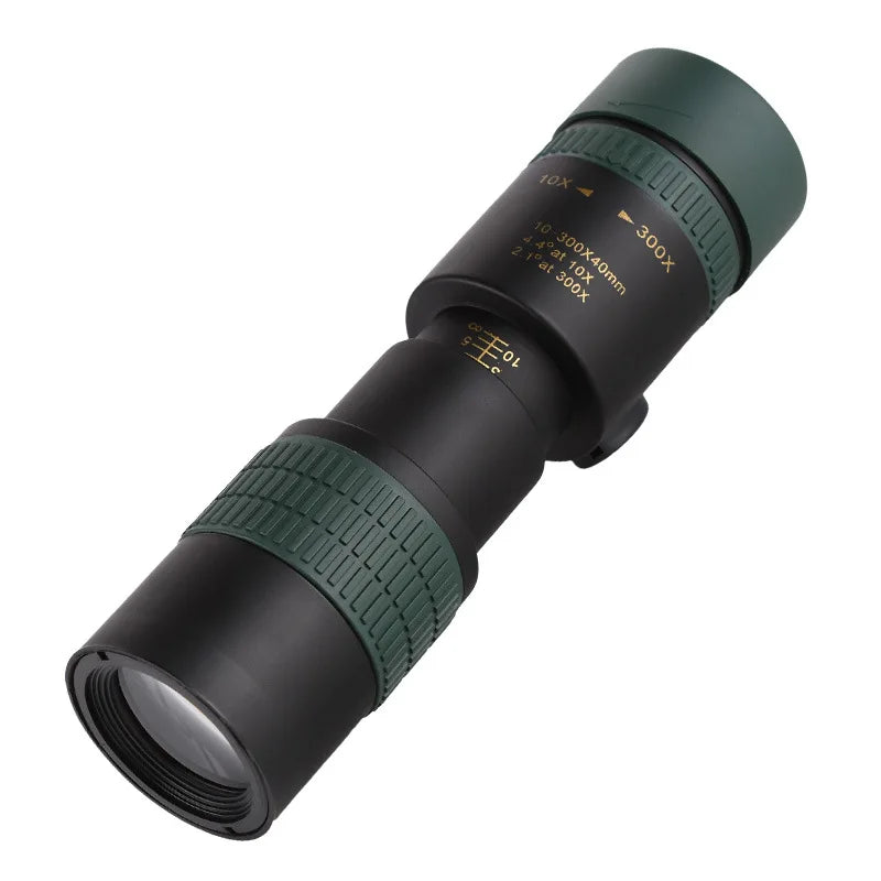 10–300X Zoom HD Monocular Telescope – Powerful Long Range