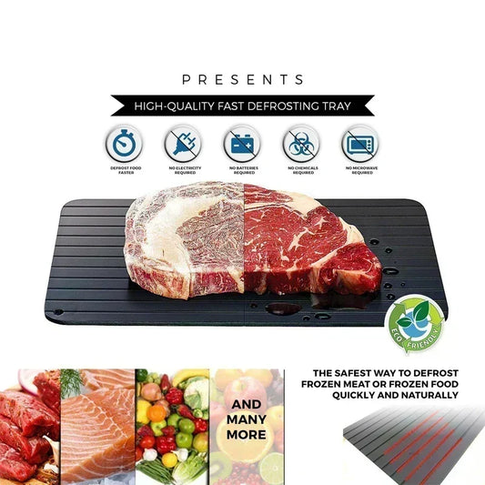 Fast Defrosting Tray aluminum quick thaw plate for frozen meat and fish