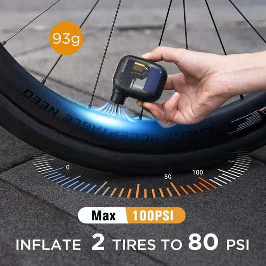 AIRBANK Pocket SE Mini Electric Bike Pump portable tire inflator