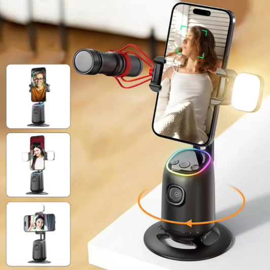 Smart AI Face Tracking Gimbal 360 Auto Face Tracking Phone Holder for TikTok YouTube Live Streaming