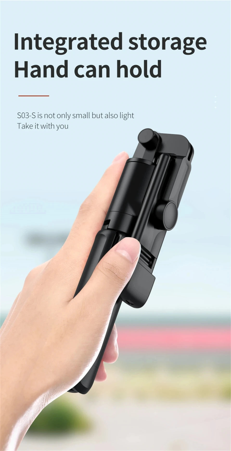 Bluetooth Selfie Stick Tripod with Fill Light – Wireless Remote