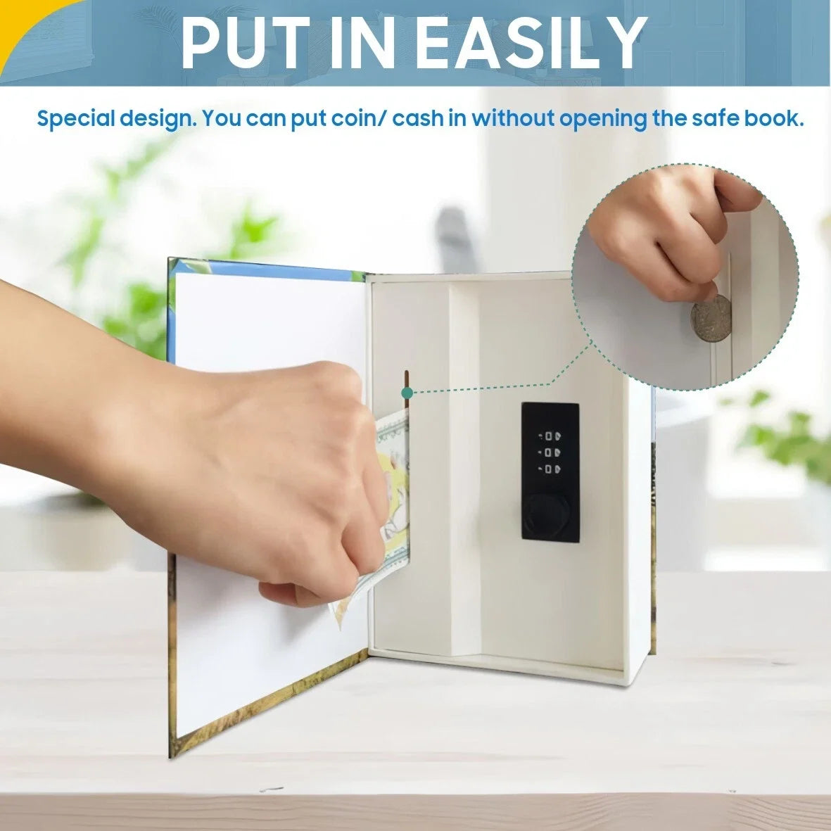 Hidden Book with secret lock