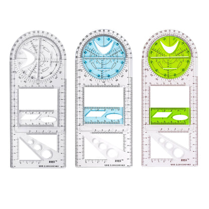 Rotatable Drawing Ruler for Geometry & Drafting