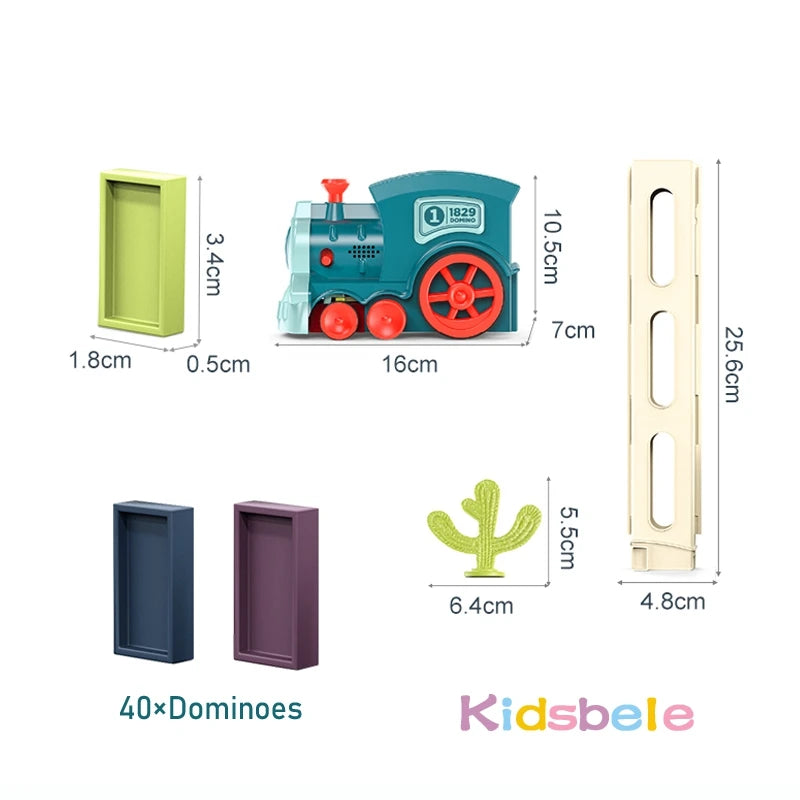 Kids Automatic Laying Domino Train