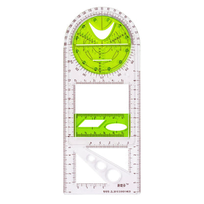 Rotatable Drawing Ruler for Geometry & Drafting
