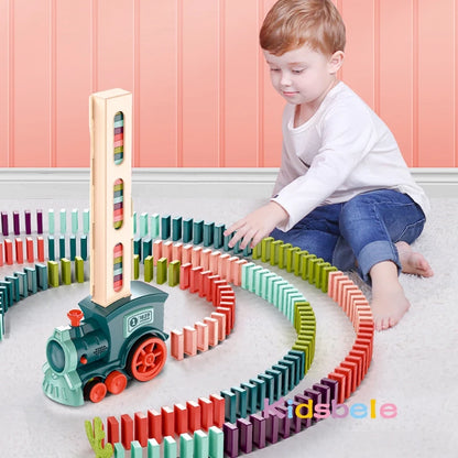 Kids Automatic Laying Domino Train