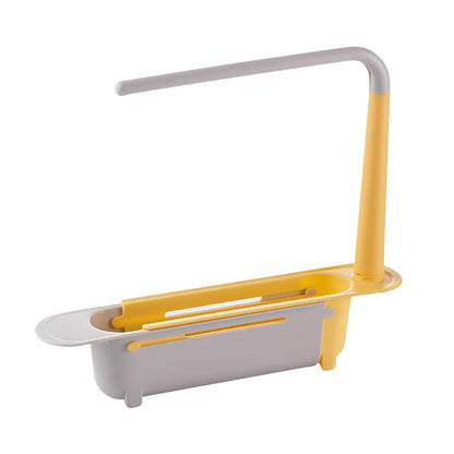 Telescopic Sink Organizer Shelf with Drainer Basket