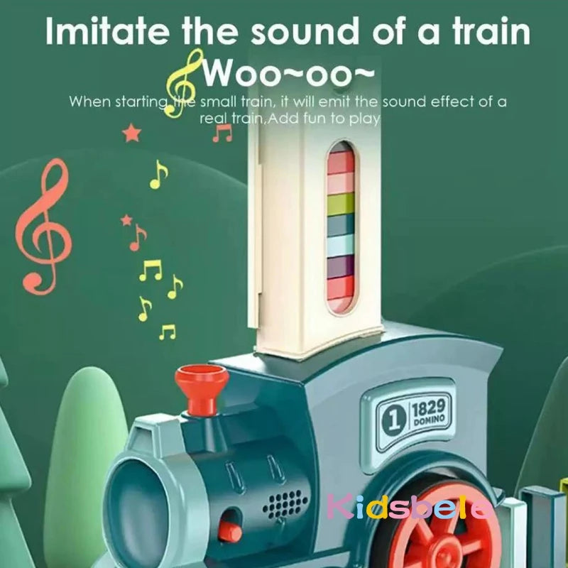 Kids Automatic Laying Domino Train