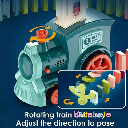 Kids Automatic Laying Domino Train