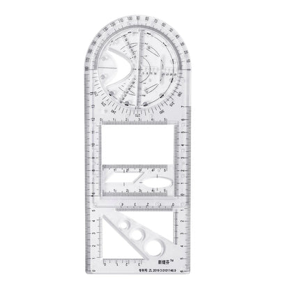 Rotatable Drawing Ruler for Geometry & Drafting