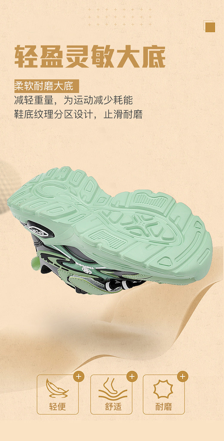 Boys Winter Leather Sneakers – Warm Fleece-Lined Running & Snow Shoes