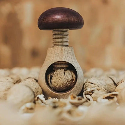 Mushroom Wooden Nutcracker