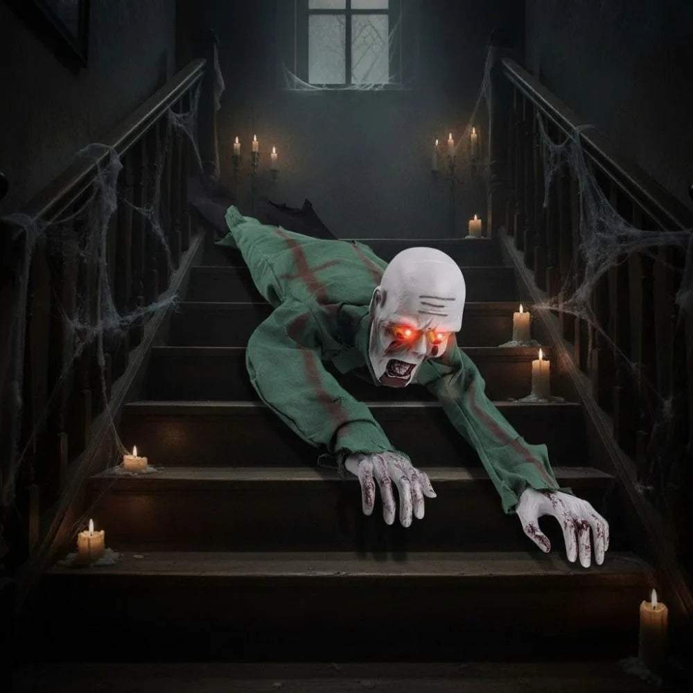 Glowing Eye Electric Halloween Ghost Decoration