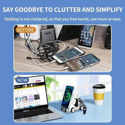 5-in-1 Wireless Charger & Phone Stand