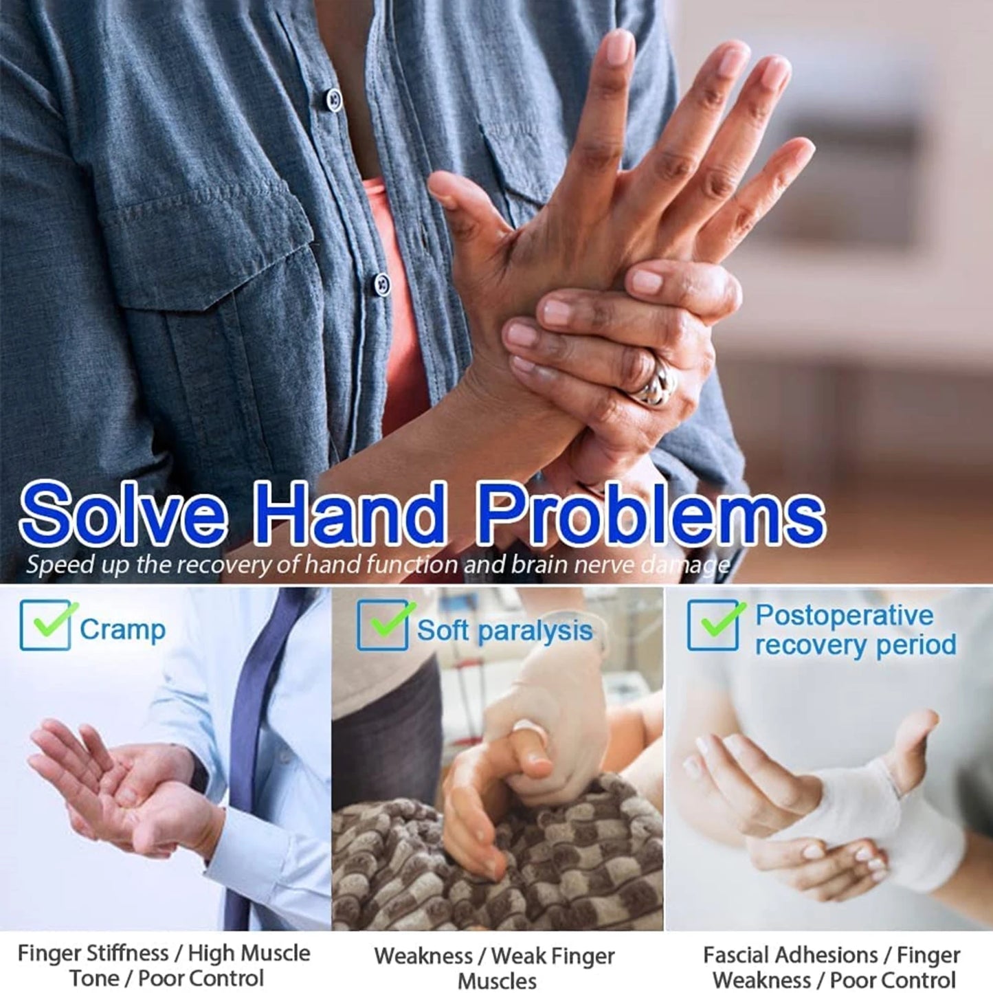 Portable Stroke Rehab Gloves for Hand Therapy