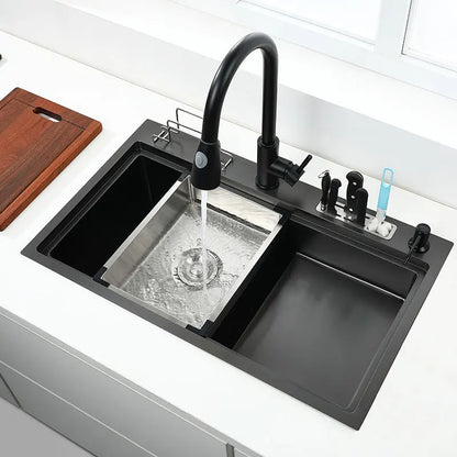Stainless Steel Multifunction Waterfall Kitchen Sink