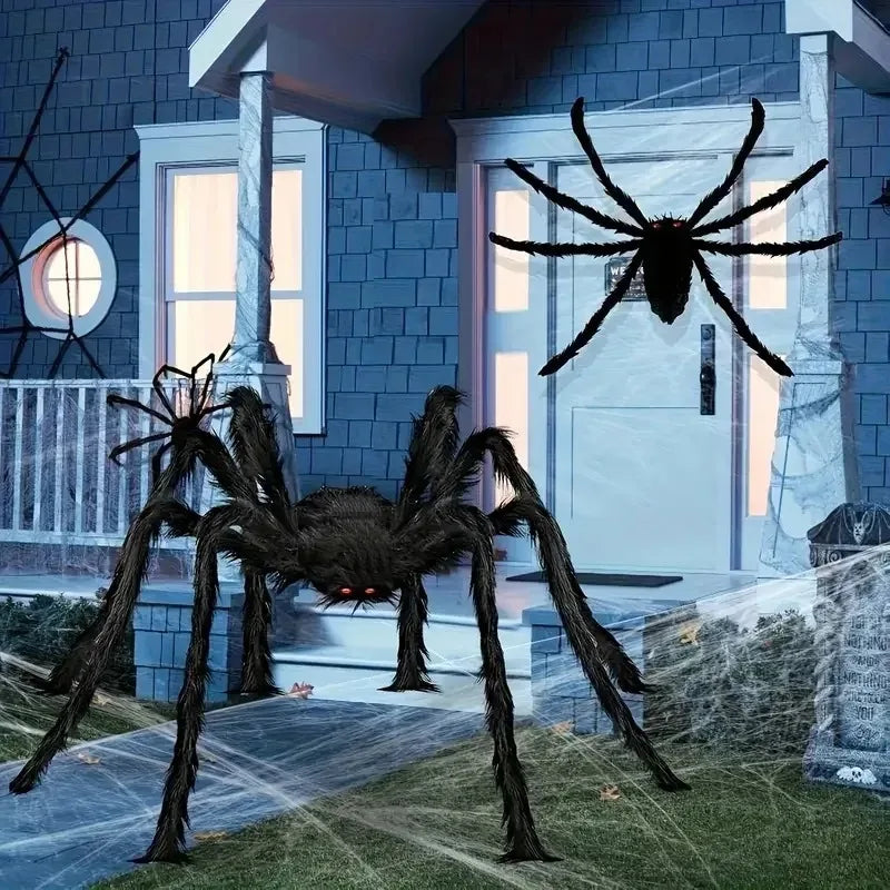 Scary Halloween Spider Plush Party Decor