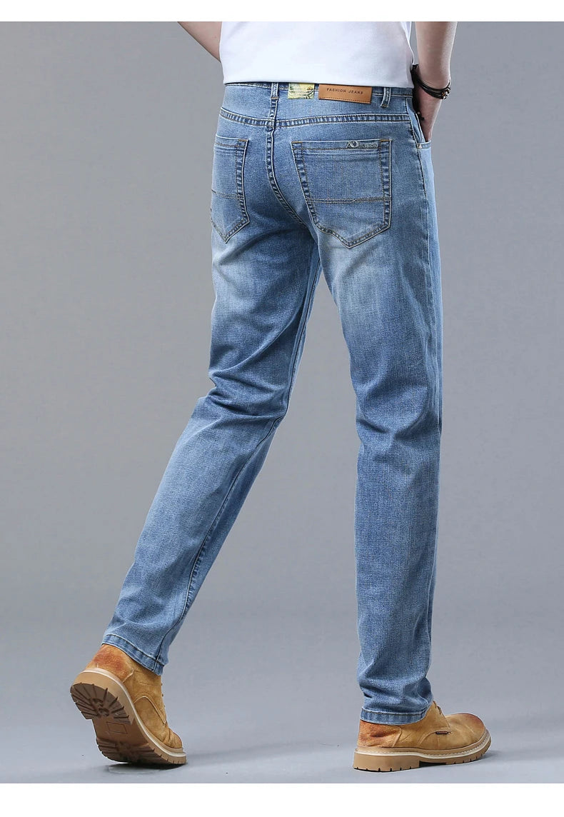 Men’s Slim Fit Luxury Jeans – Classic Style Denim Pants