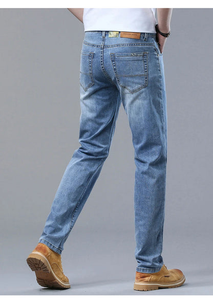 Men’s Slim Fit Luxury Jeans – Classic Style Denim Pants