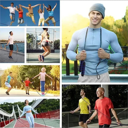 Ball bearing speed jump rope for fitness