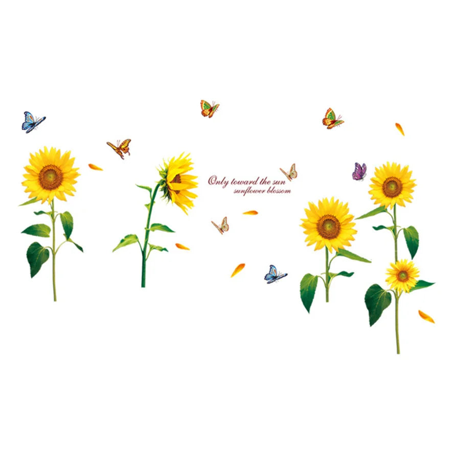 Purple Lavender Flower Butterfly Wall Stickers – Home Decor Decals
