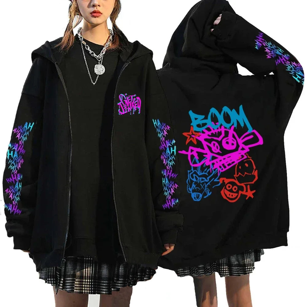 Arcane Jinx Anime Zipper Hoodie