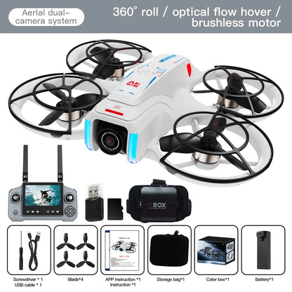 AE21 HD Dual Camera Mini Drone with 4.3" Screen Remote