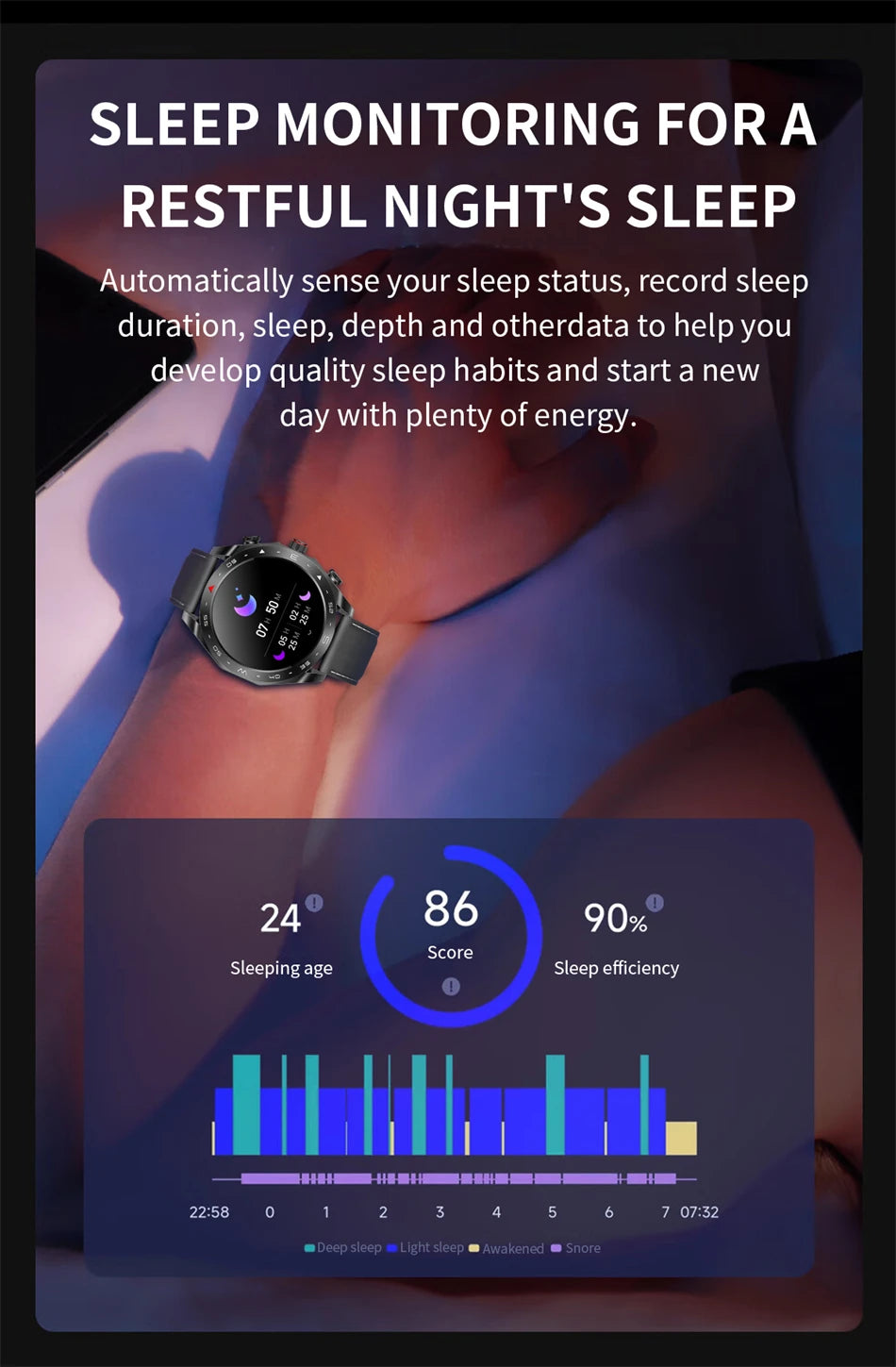 Smart Two-in-one Bluetooth Watch