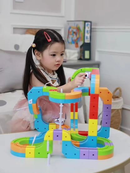 Magnetic Track Car Building Blocks