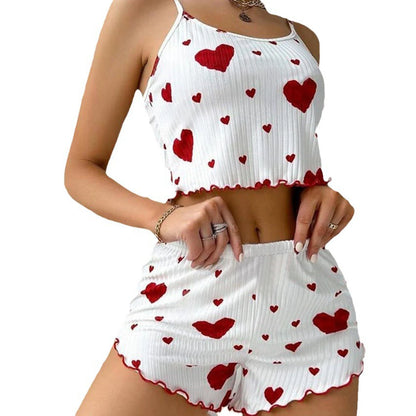 Women's 2-Piece Pajama Set – Tank Top & Shorts Sleepwear
