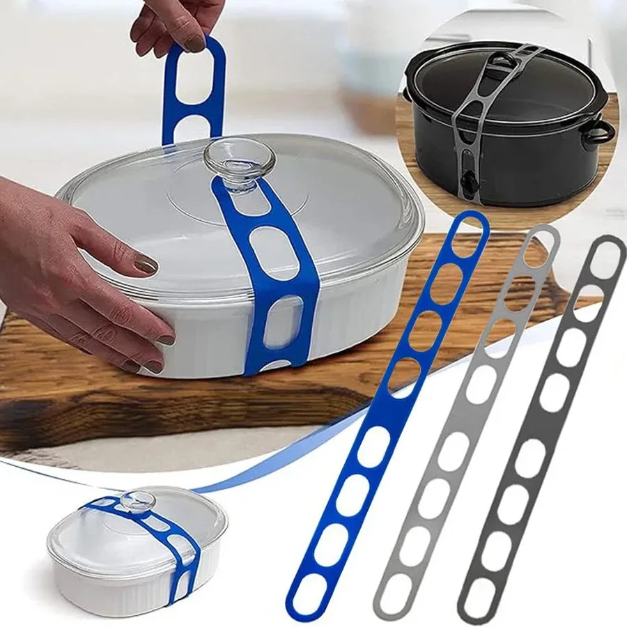 Reusable Silicone Lid Strap for Food Storage Containers