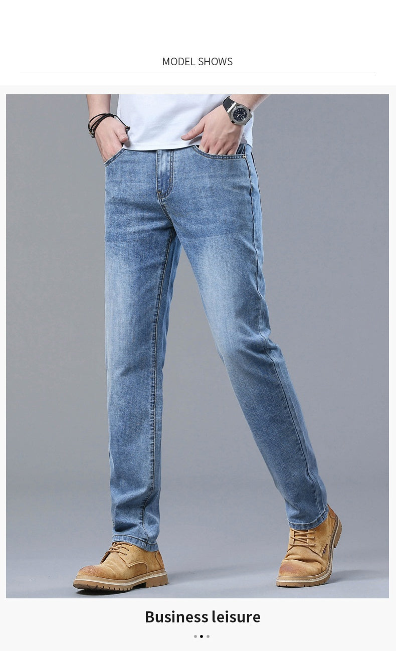 Men’s Slim Fit Luxury Jeans – Classic Style Denim Pants