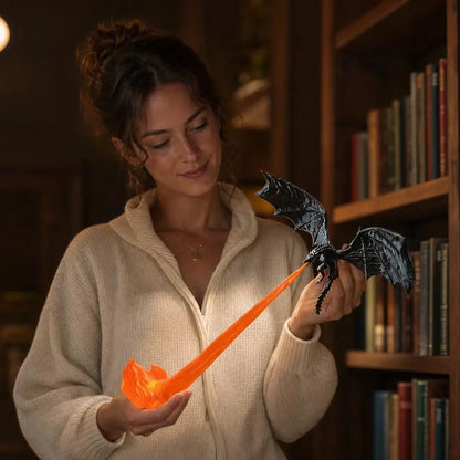 Fire and Ice dragon LED lamp