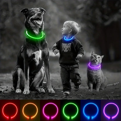 LED USB Rechargeable Dog Collar