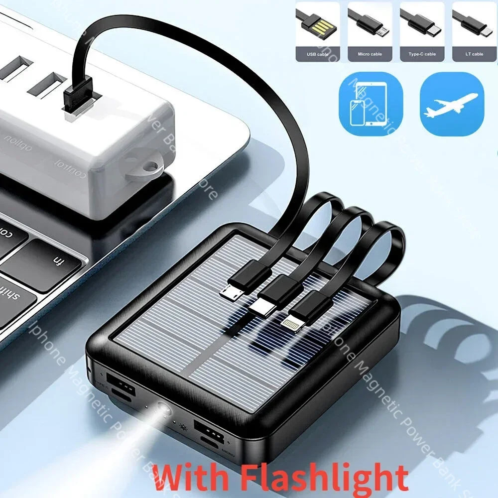 50000mAh 4 in 1  Portable Solar Power Bank