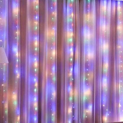 USB Powered LED Curtain Fairy Lights with Remote