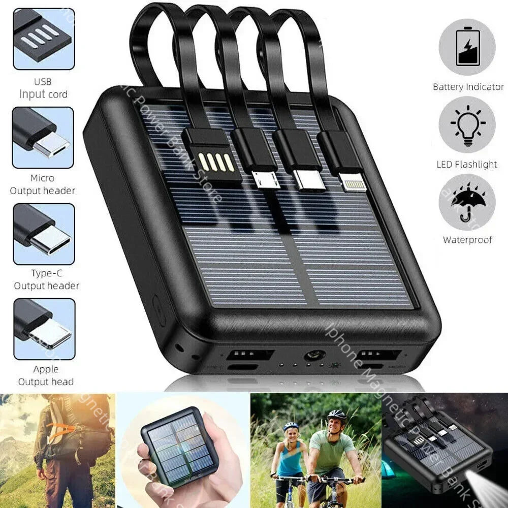 50000mAh 4 in 1  Portable Solar Power Bank