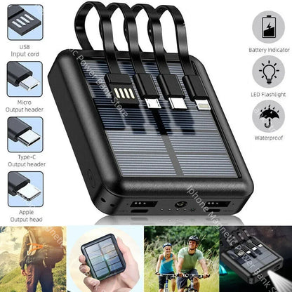 50000mAh 4 in 1  Portable Solar Power Bank