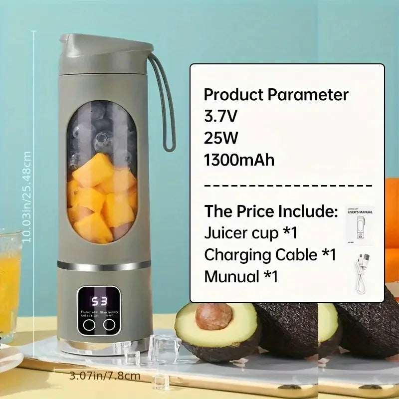 Portable USB Juicer Blender – Rechargeable Smoothie & Juice Maker