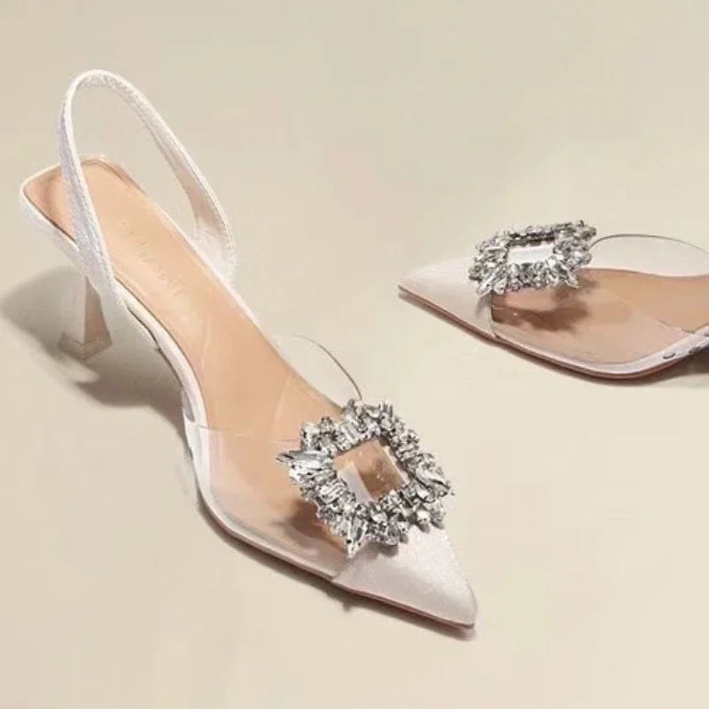 Luxury Crystal Women’s Sandals – Summer High Heels Shoes