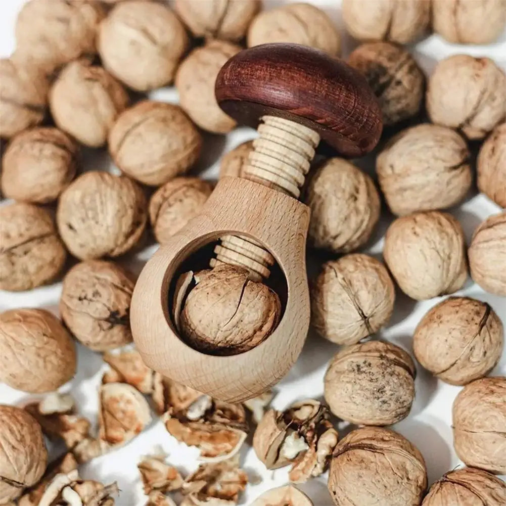 Mushroom Wooden Nutcracker