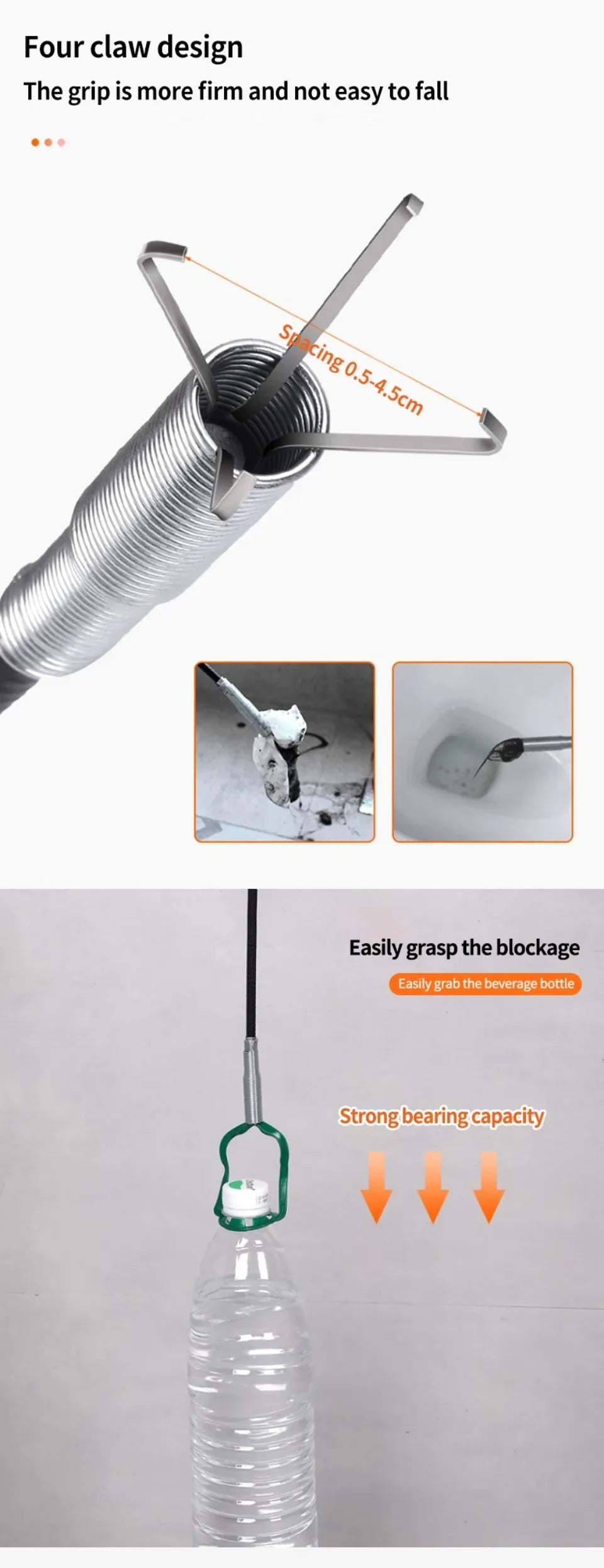 Spring Pipe Dredging Tool