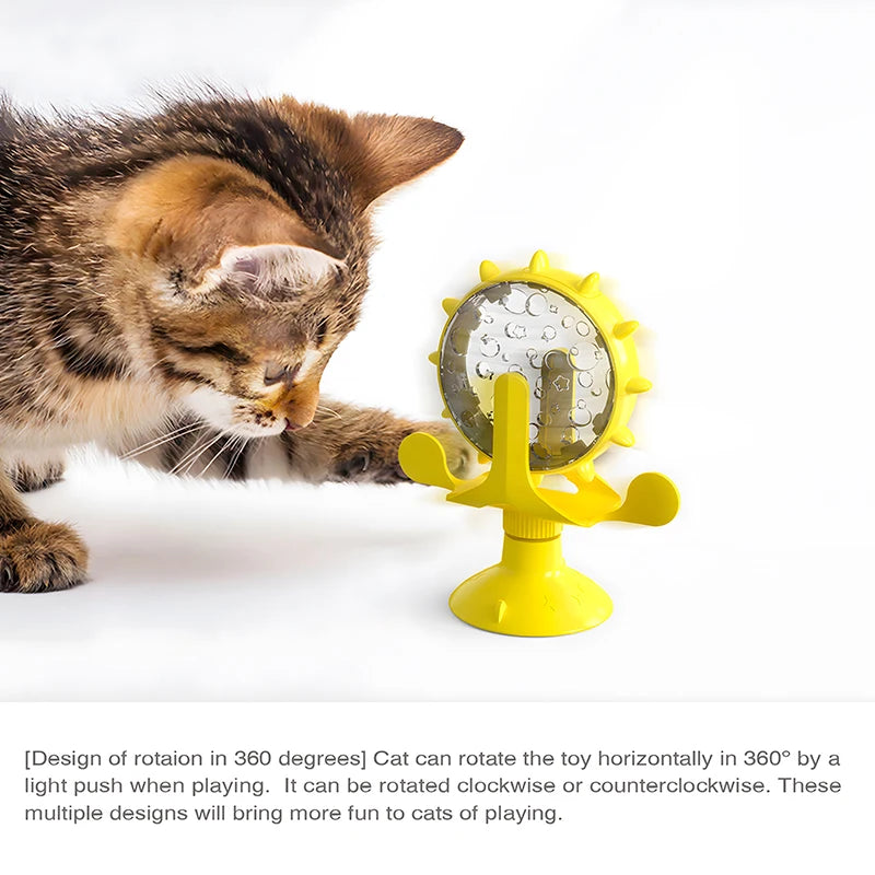 Cat Treat Wheel Interactive Puzzle Feeder