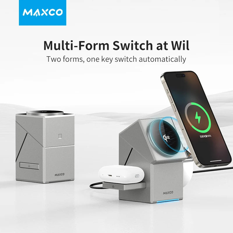 3 in 1 Magnetic Wireless Fast Charger