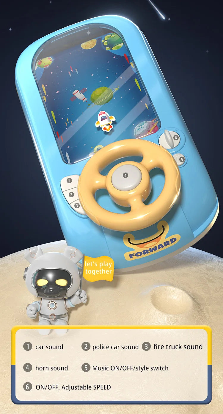 Kids Electronic Steering Wheel Driving Toy