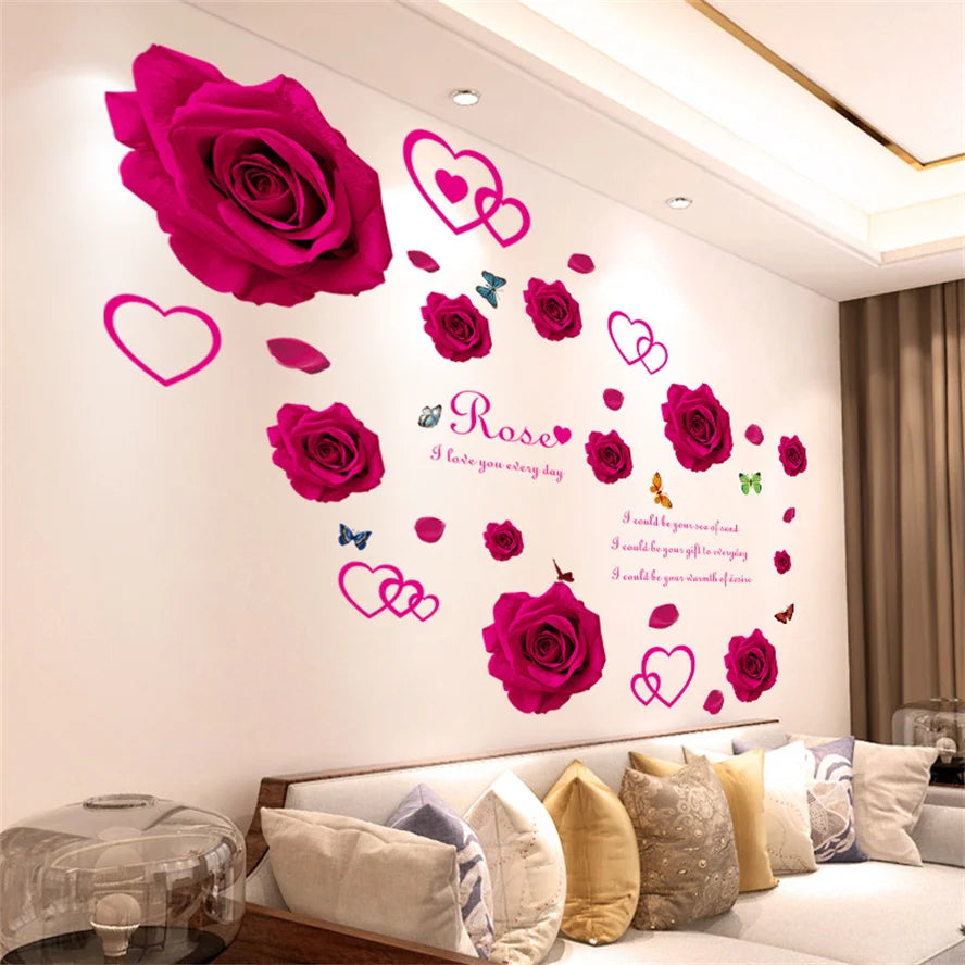 Purple Lavender Flower Butterfly Wall Stickers – Home Decor Decals