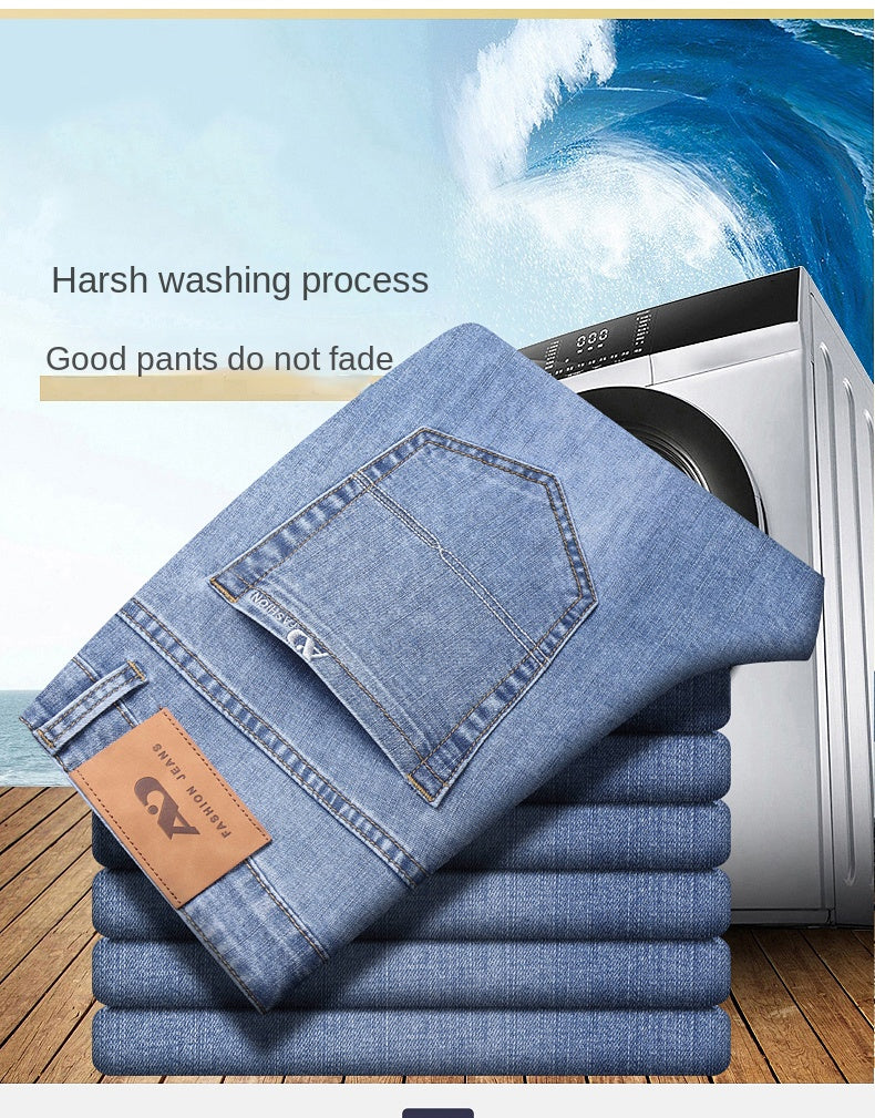 Men’s Slim Fit Luxury Jeans – Classic Style Denim Pants