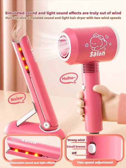 Girls Beauty Salon Set – Kids Hair & Makeup Play Kit