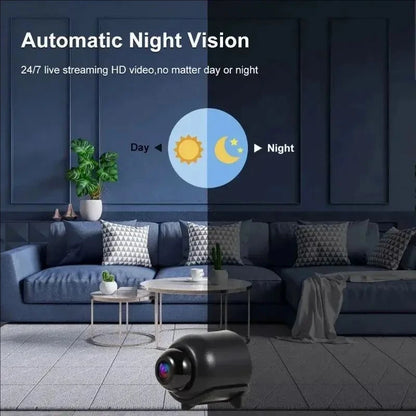 Mini WiFi Security Camera X5 – 1080P Night Vision & Motion Detection - OneClickSmart